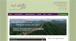 Desktop Screenshot of ftcollinsfamilyacupuncture.com